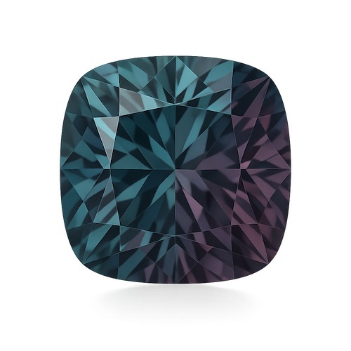Antique Cushion Alexandrite Moissanite Loose Stone