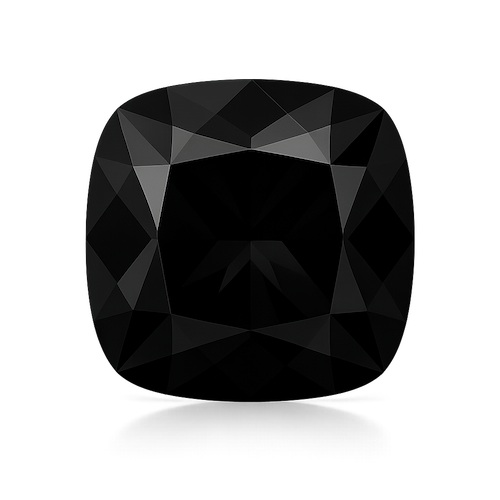 Antique Cushion Black Moissanite Loose Stone