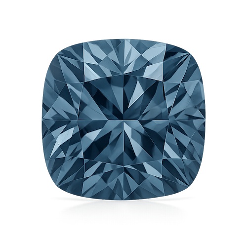 Antique Cushion Blue Gray Moissanite Loose Stone