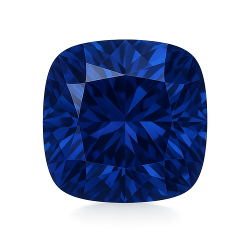 Antique Cushion Blue Sapphire Moissanite Loose Stone