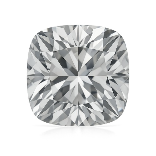 Antique Cushion Colorless Moissanite Loose Stone