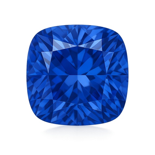 Antique Cushion Cornflower Blue Sapphire Moissanite Loose Stone