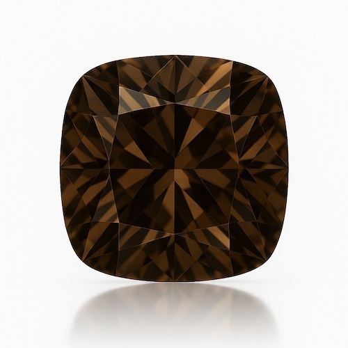 Antique Cushion Dark Brown Moissanite Loose Stone