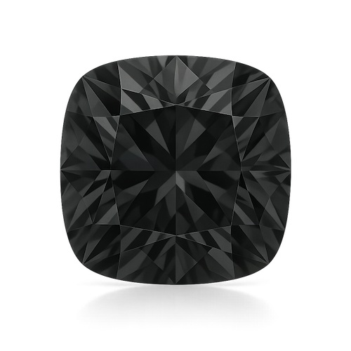 Antique Cushion Dark Gray Moissanite Loose Stone