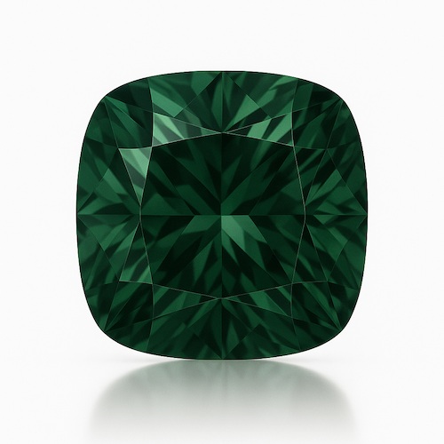 Antique Cushion Green Moissanite Loose Stone