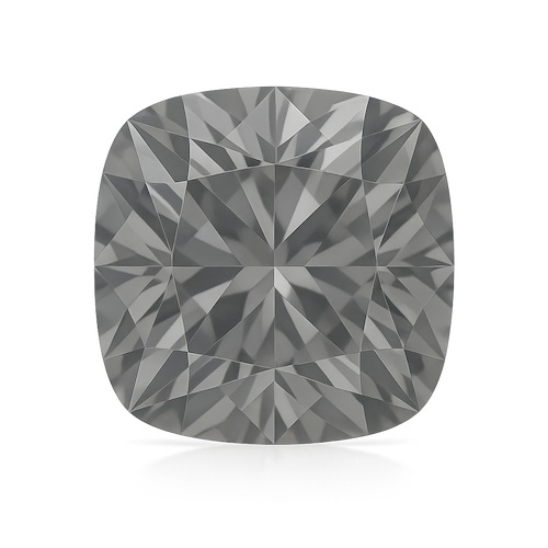 Antique Cushion Light Gray Moissanite Loose Stone