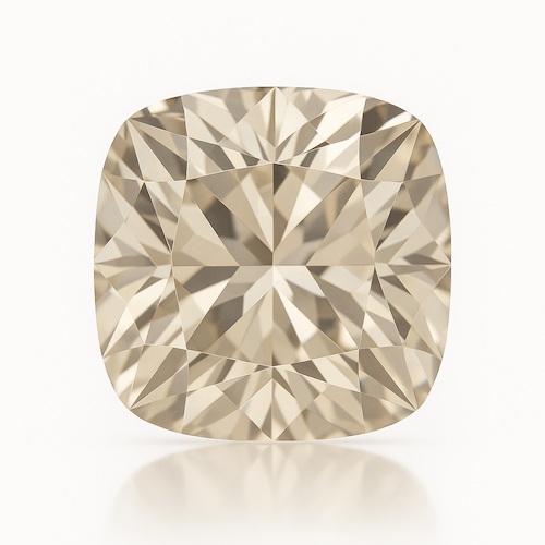 Antique Cushion near Colorless Moissanite Loose Stone