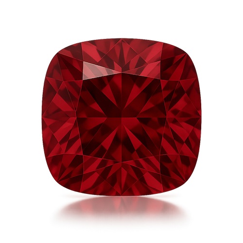 Antique Cushion Ruby Moissanite Loose Stone