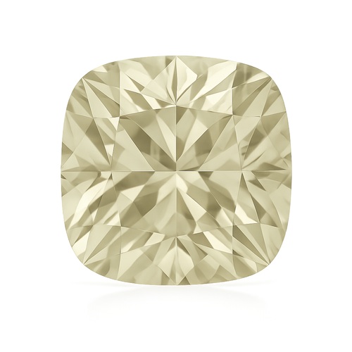 Antique Cushion Very Light Yellow Moissanite Loose Stone