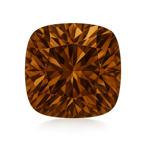Antique Cushion Vivid Brown Moissanite Loose Stone