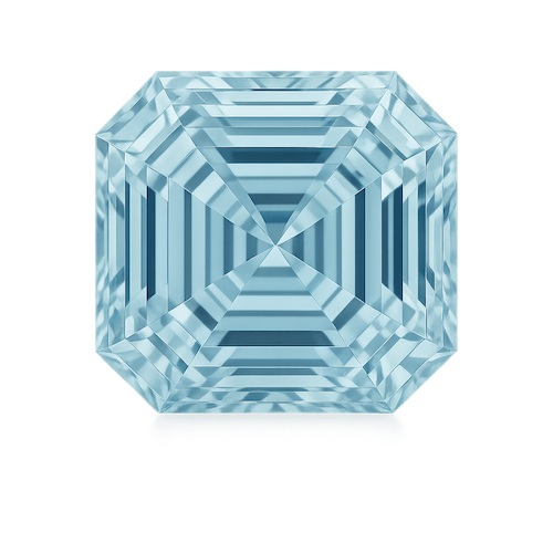 Asscher Aquamarine Moissanite Loose Stone