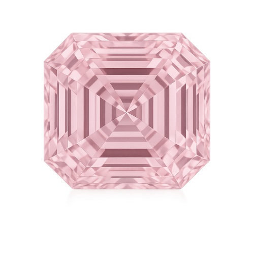 Asscher Light Pink Sapphire Moissanite Loose Stone