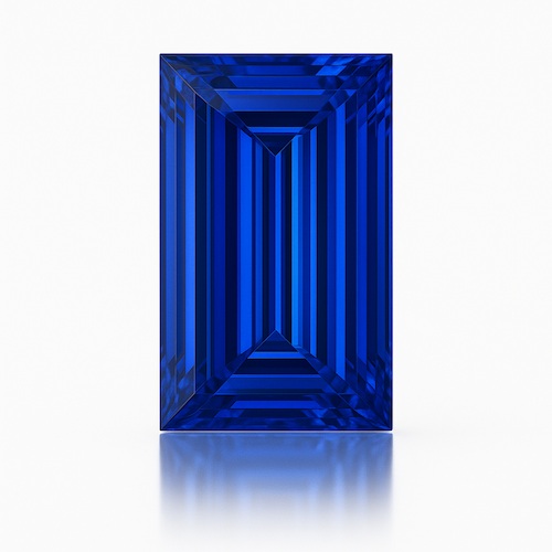 Baguette Blue Sapphire Moissanite Loose Stone