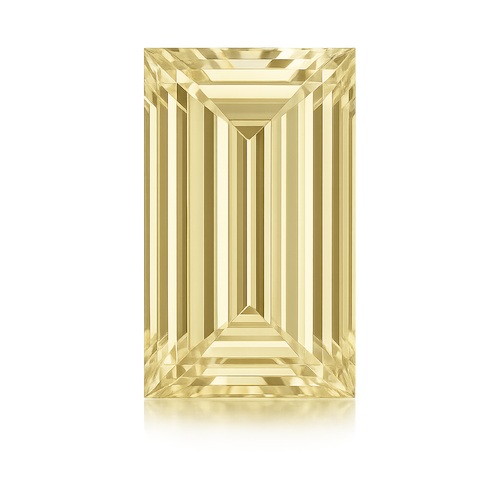 Baguette Faint Yellow Moissanite Loose Stone