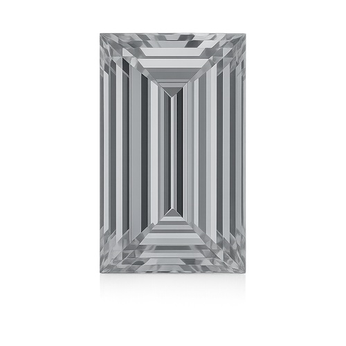 Baguette Light Gray Moissanite Loose Stone