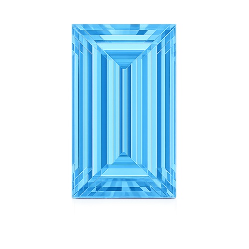 Baguette Sky Blue Moissanite Loose Stone