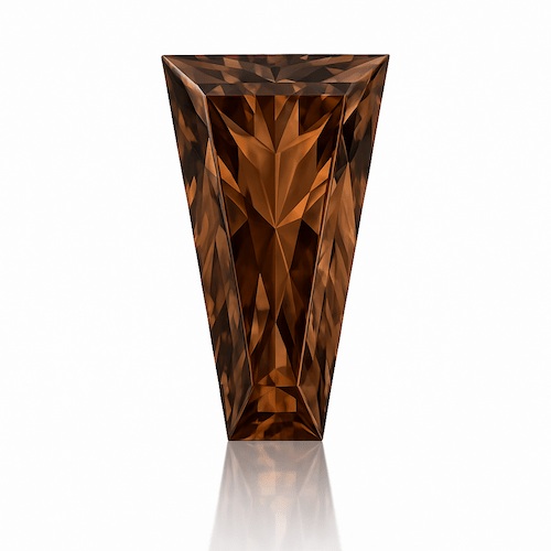 Baguette Tapered Chocolate Moissanite Loose Stone