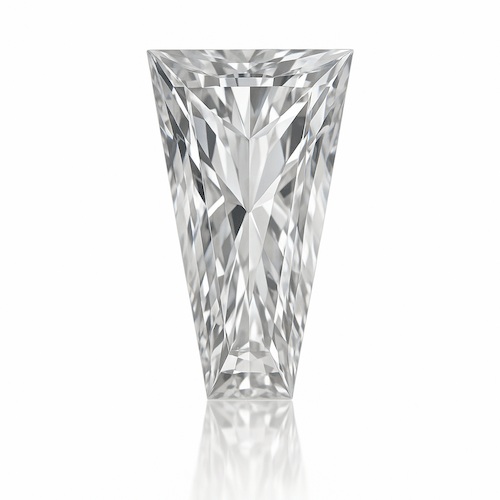 Baguette Tapered Colorless Moissanite Loose Stone