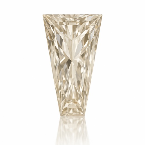 Baguette Tapered near Colorless Moissanite Loose Stone