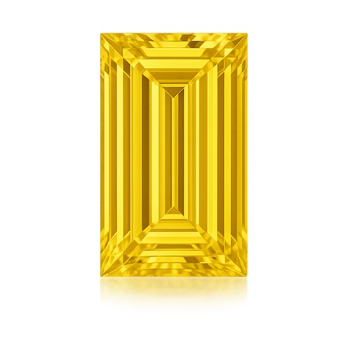 Baguette Very Yellow Moissanite Loose Stone