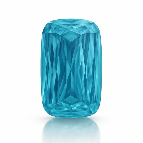 Criss Aquamarine Moissanite Loose Stone