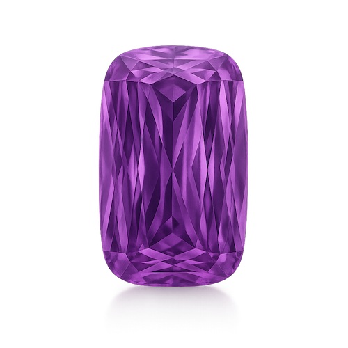 Criss Purple Moissanite Loose Stone