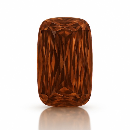 Criss Vivid Brown Moissanite Loose Stone
