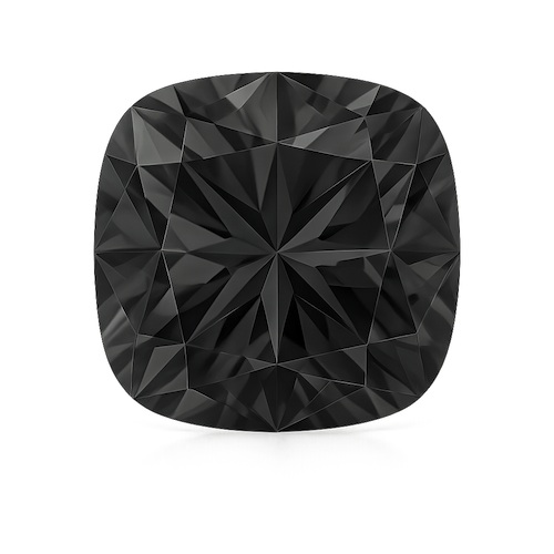 Cushion Dark Gray Moissanite Loose Stone