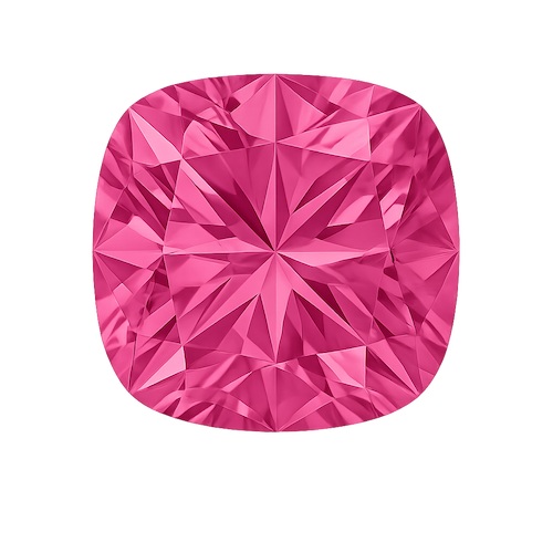 Cushion Pink Sapphire Moissanite Loose Stone