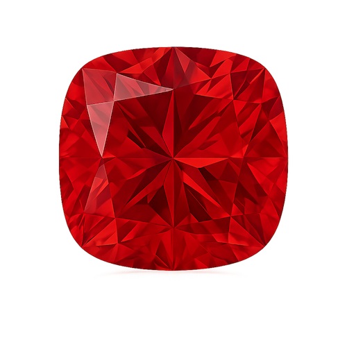 Cushion Red Moissanite Loose Stone