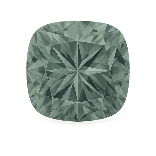 Cushion Sage Sapphire Moissanite Loose Stone