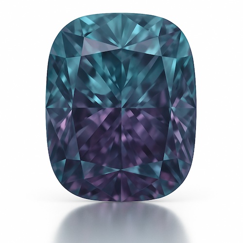 Elongated Cushion Alexandrite Moissanite Loose Stone