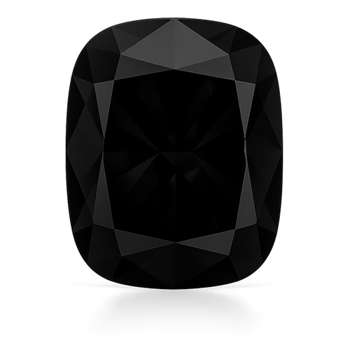 Elongated Cushion Black Moissanite Loose Stone