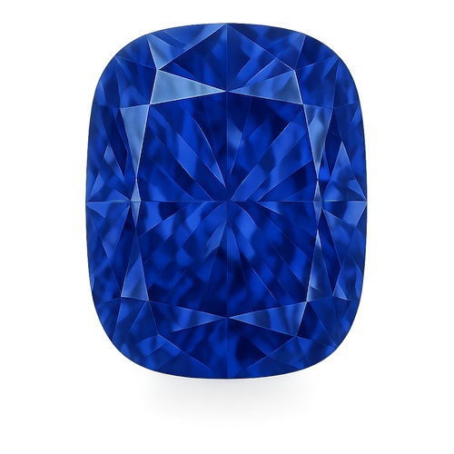 Elongated Cushion Blue Sapphire Moissanite Loose Stone