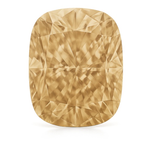 Elongated Cushion Champagne Moissanite Loose Stone