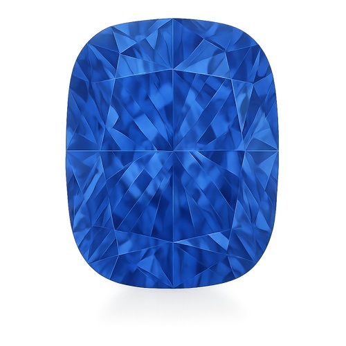 Elongated Cushion Cornflower Blue Sapphire Moissanite Loose Stone