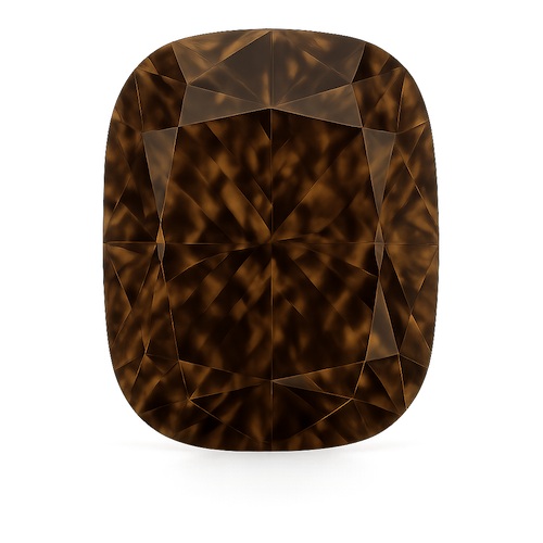 Elongated Cushion Dark Brown Moissanite Loose Stone