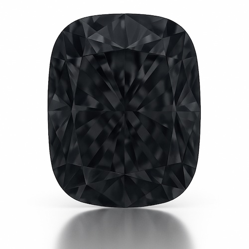 Elongated Cushion Dark Gray Moissanite Loose Stone