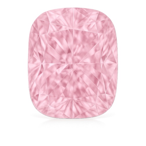 Elongated Cushion Light Pink Sapphire Moissanite Loose Stone