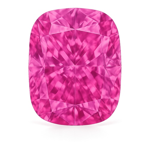 Elongated Cushion Pink Sapphire Moissanite Loose Stone