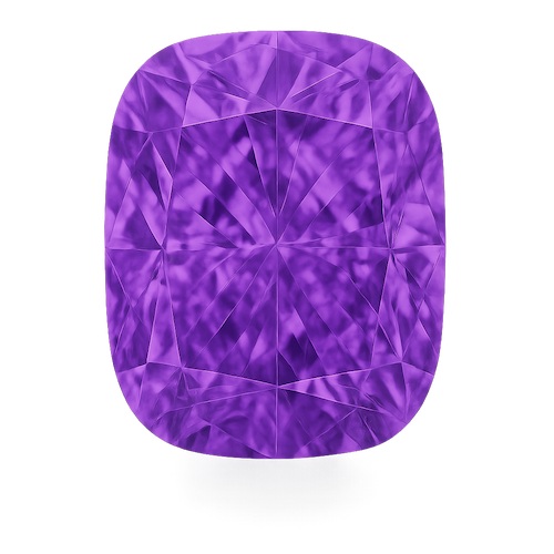 Elongated Cushion Purple Moissanite Loose Stone