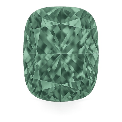 Elongated Cushion Sage Sapphire Moissanite Loose Stone