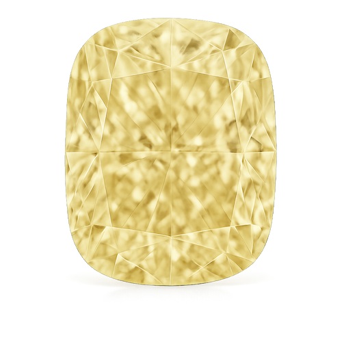 Elongated Cushion Very Light Yellow Moissanite Loose Stone