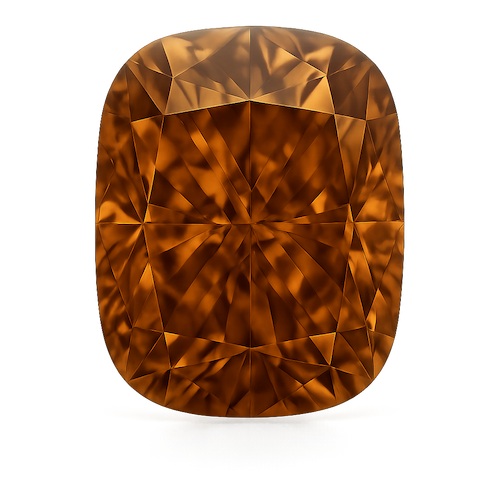 Elongated Cushion Vivid Brown Moissanite Loose Stone