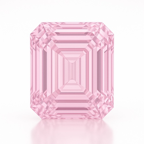 Emerald Light Pink Sapphire Moissanite Loose Stone