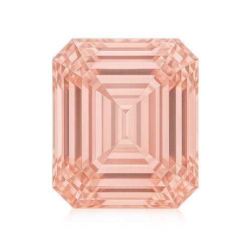 Emerald Peach Pink Sapphire Moissanite Loose Stone