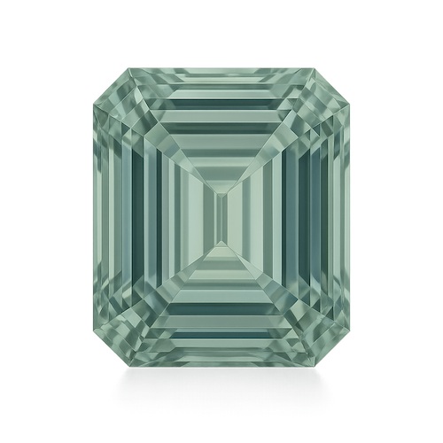 Emerald Sage Sapphire Moissanite Loose Stone