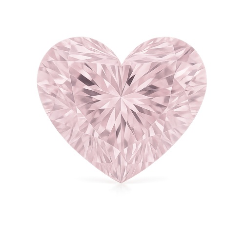 Heart Light Pink Sapphire Moissanite Loose Stone