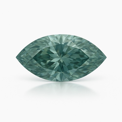 Marquise Sage Sapphire Moissanite Loose Stone