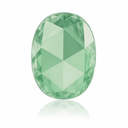 Oval Rose Mint Green Moissanite Loose Stone